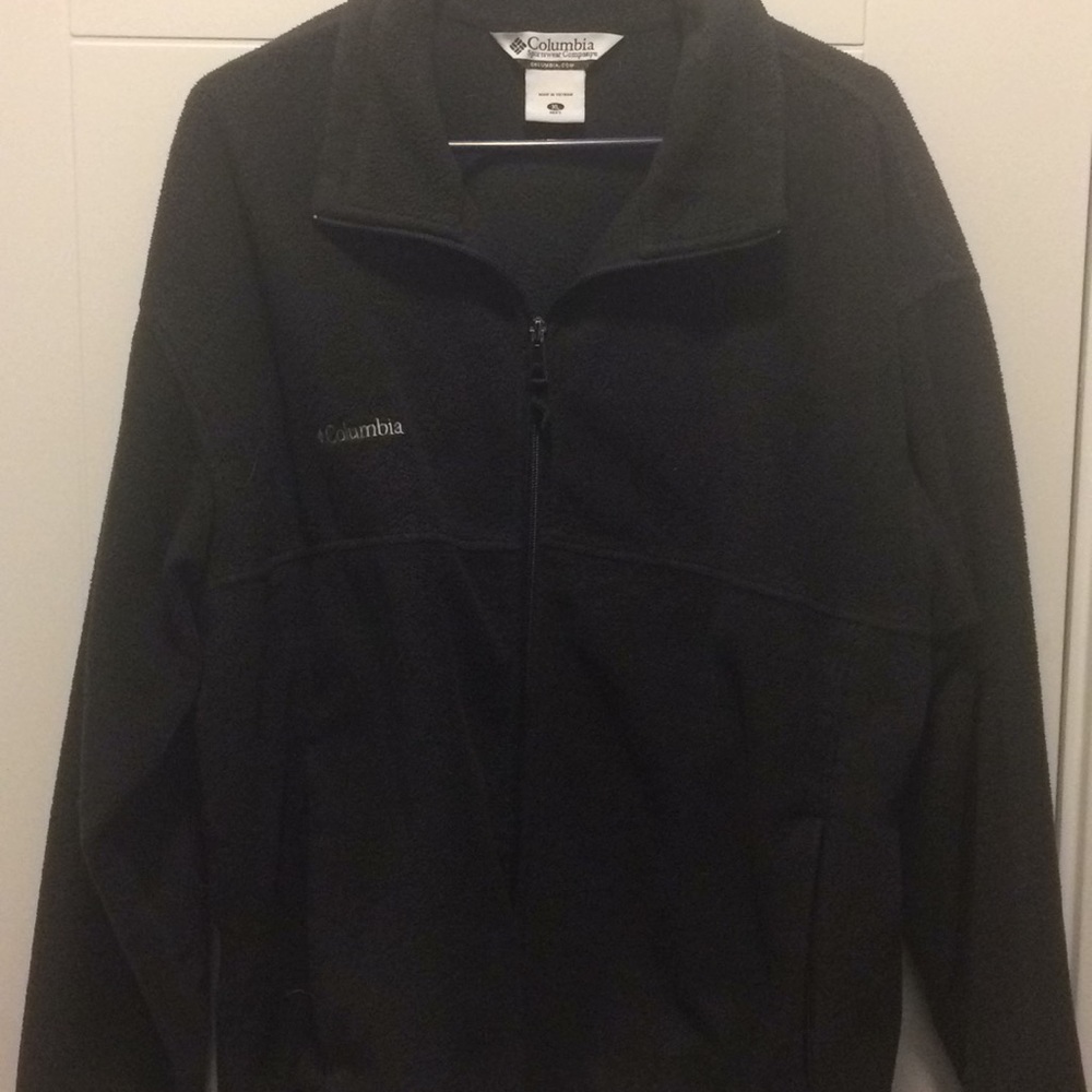 Columbia black full zip long sleeve jacket XL